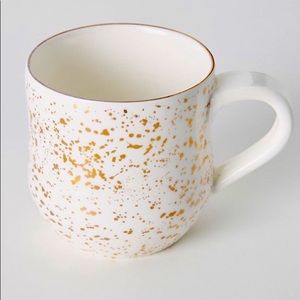 Suite One Studio Anthropologie gold speckled mug
